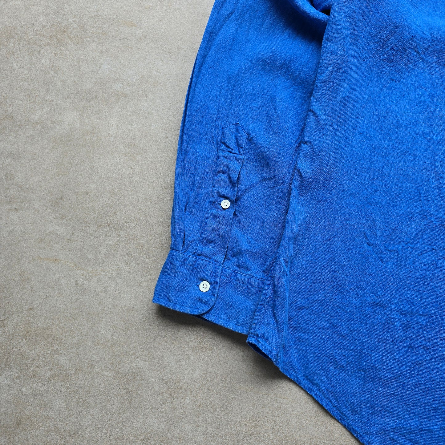 Vintage Ralph Lauren Linen Long Sleeve Button Up Shirt - XL