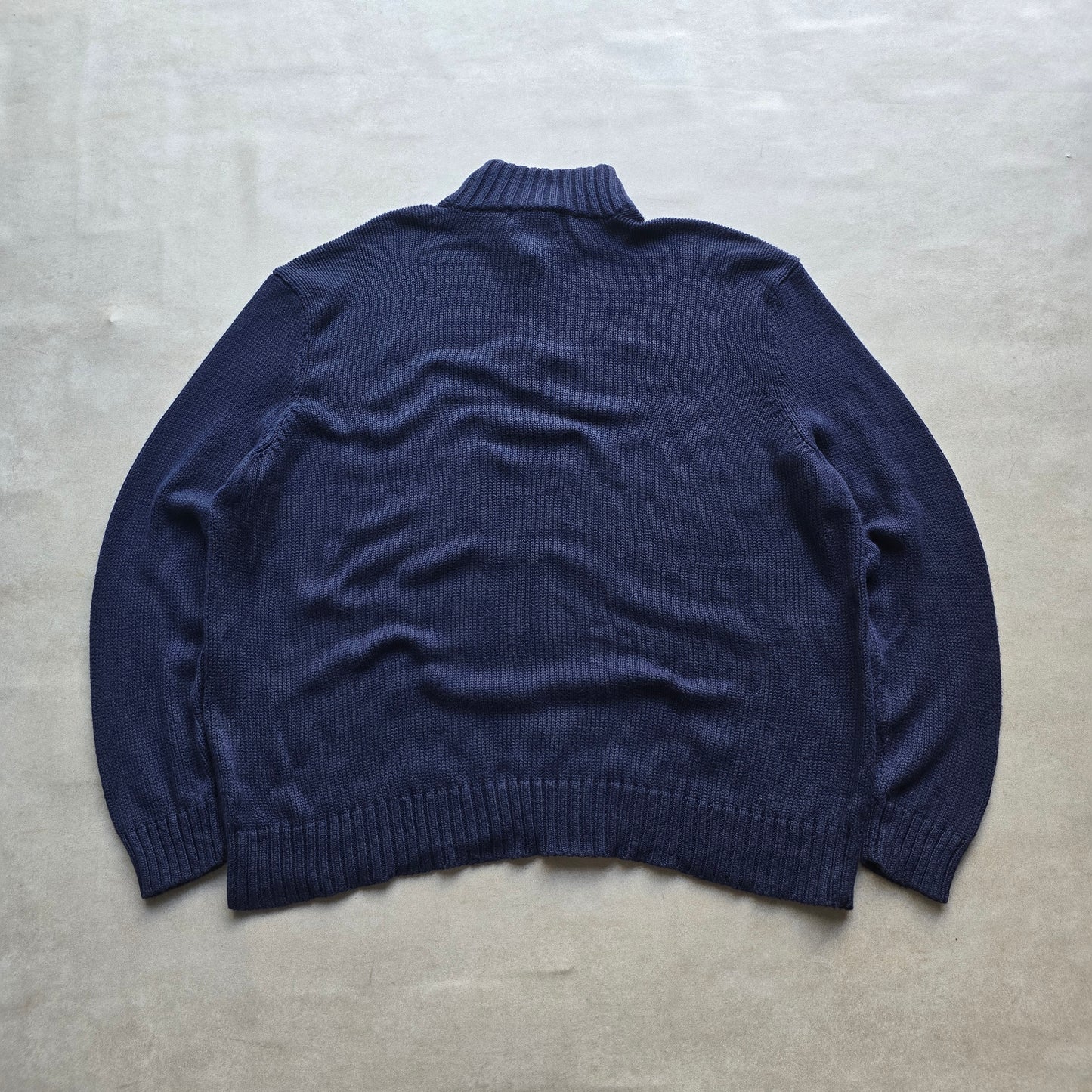 Vintage Ralph Lauren 1/4 Zip Knit Sweater - 3XL