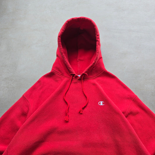 Champion Reverse Weave Faded Distressed Hoodie - XXL