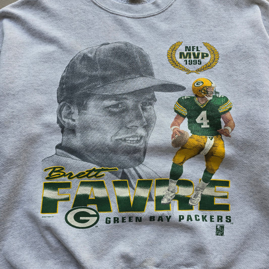 Vintage 1995 Green Bay Packers Brett Favre Sweatshirt - L