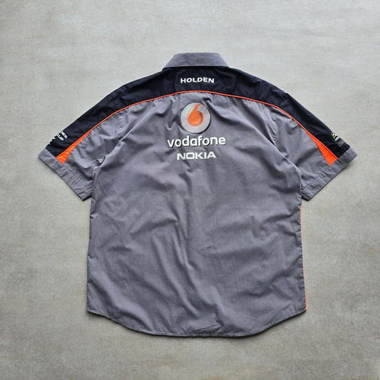 Vintage Holden Team Vodafone Short Sleeve Button Up Shirt - M