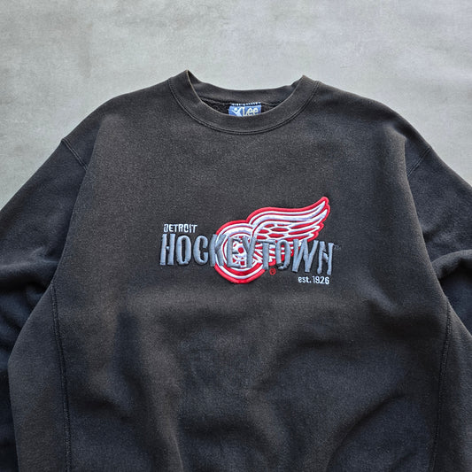 Vintage Lee Detroit Red Wings Hockeytown Sweatshirt - XL