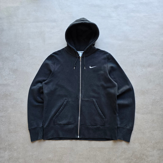 Nike Full Zip Embroidered Mini Swoosh Hoodie - L