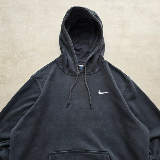 Vintage 2000's Nike Embroidered Mini Swoosh Hoodie - M/L