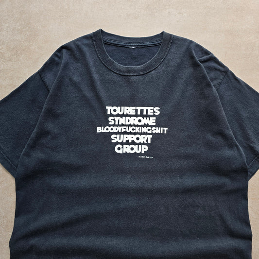 Vintage 2000's Tourettes Support Group Tee - L