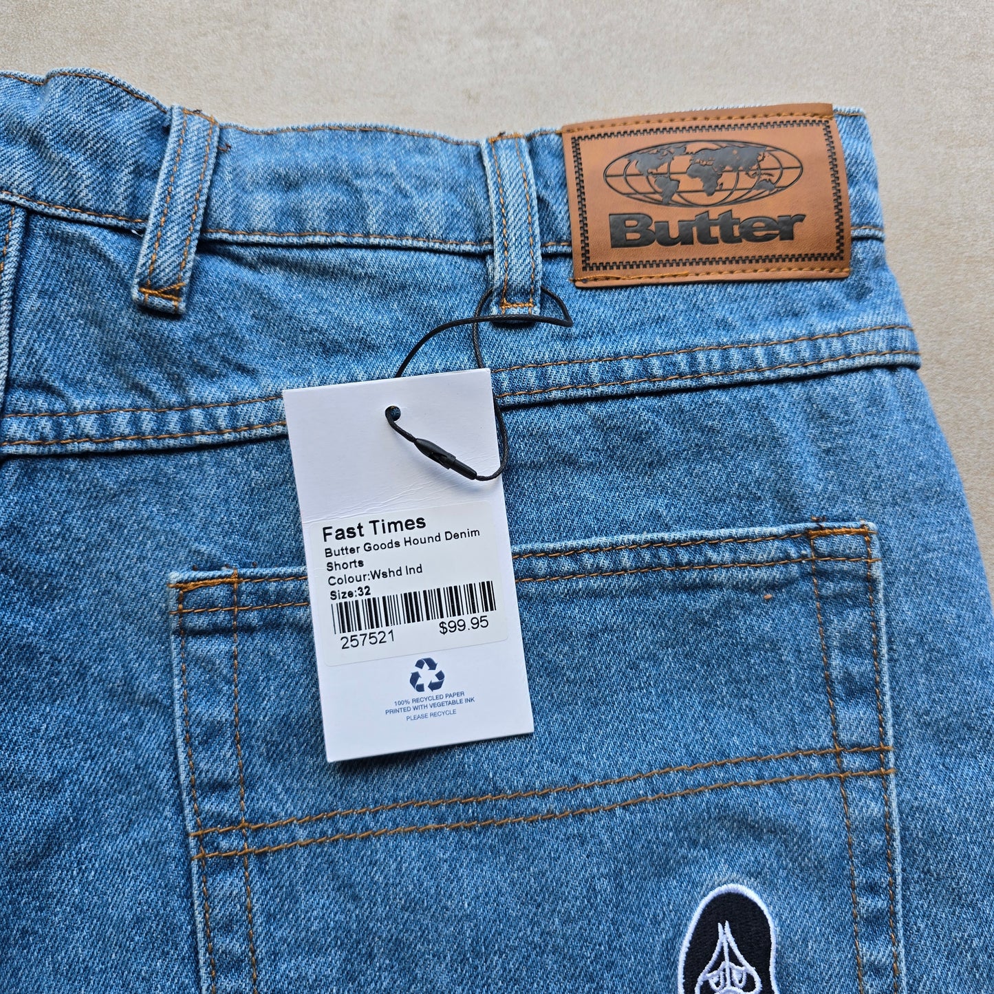 Butter Goods Hound Denim Shorts (NEW) - 32