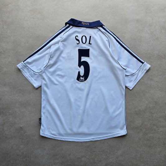 Vintage Adidas Tottenham Hotspur Sol #5 1999/01 Home Jersey - M