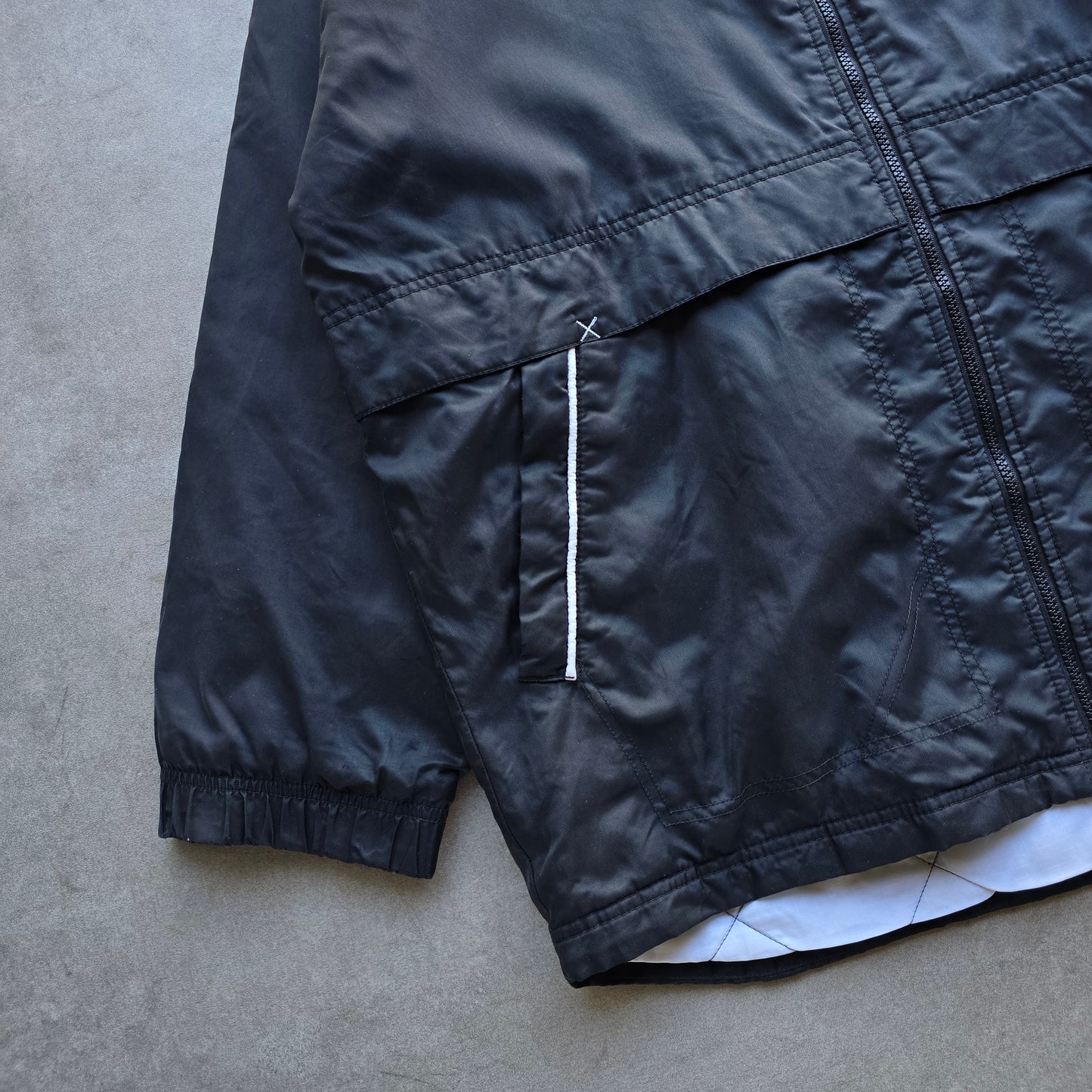 Vintage 90's Nike Big Swoosh Quilted Jacket - M/L
