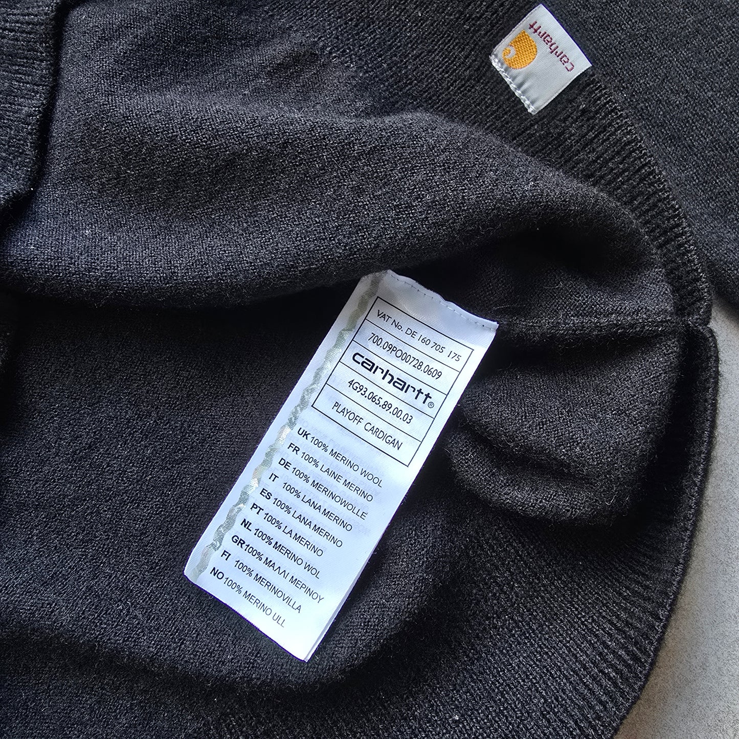 Carhartt WIP Merino Wool Playoff Cardigan - L