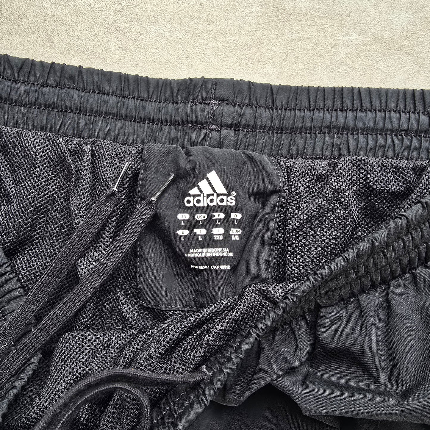 Adidas 3 Stripe Ankle Zip Track Pants - L