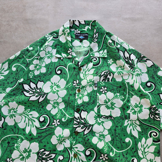 Vintage 90's Rip Curl Hawaiian Shirt - XL