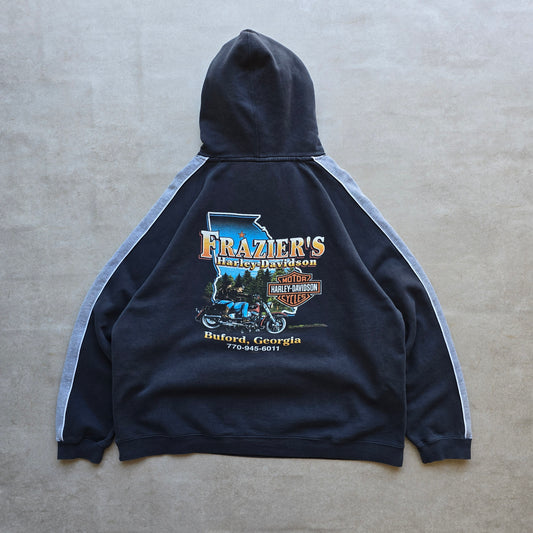 Vintage 2002 Harley Davidson Frazier's Buford Georgia Hoodie - XL
