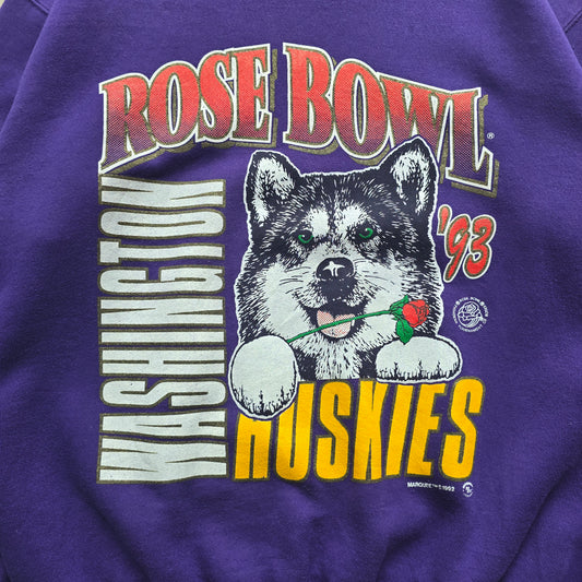 Vintage 1993 Washington Huskies Rose Bowl Lee Sweatshirt - M