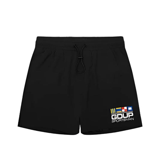 Geedup Sportsman Flag Shorts Black - L