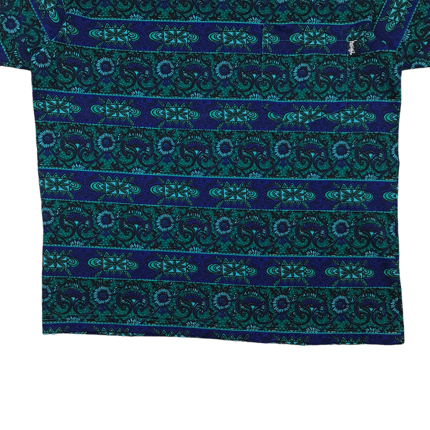 Rare Vintage 80's Stussy AOP Pocket Tee - M/L