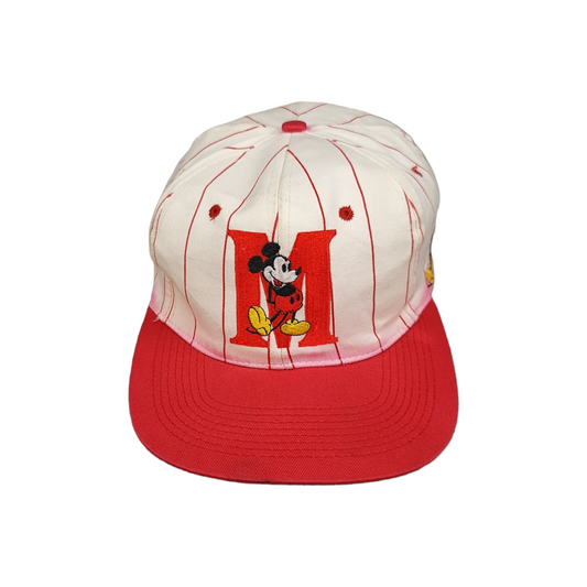 Vintage Mickey Mouse Pinstripe Hat
