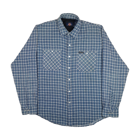 Vintage Dickies Check Button Up Shirt - L/XL
