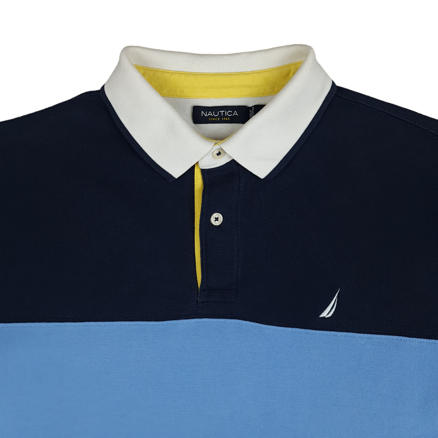 Nautica Cut N Sew Polo Shirt - L