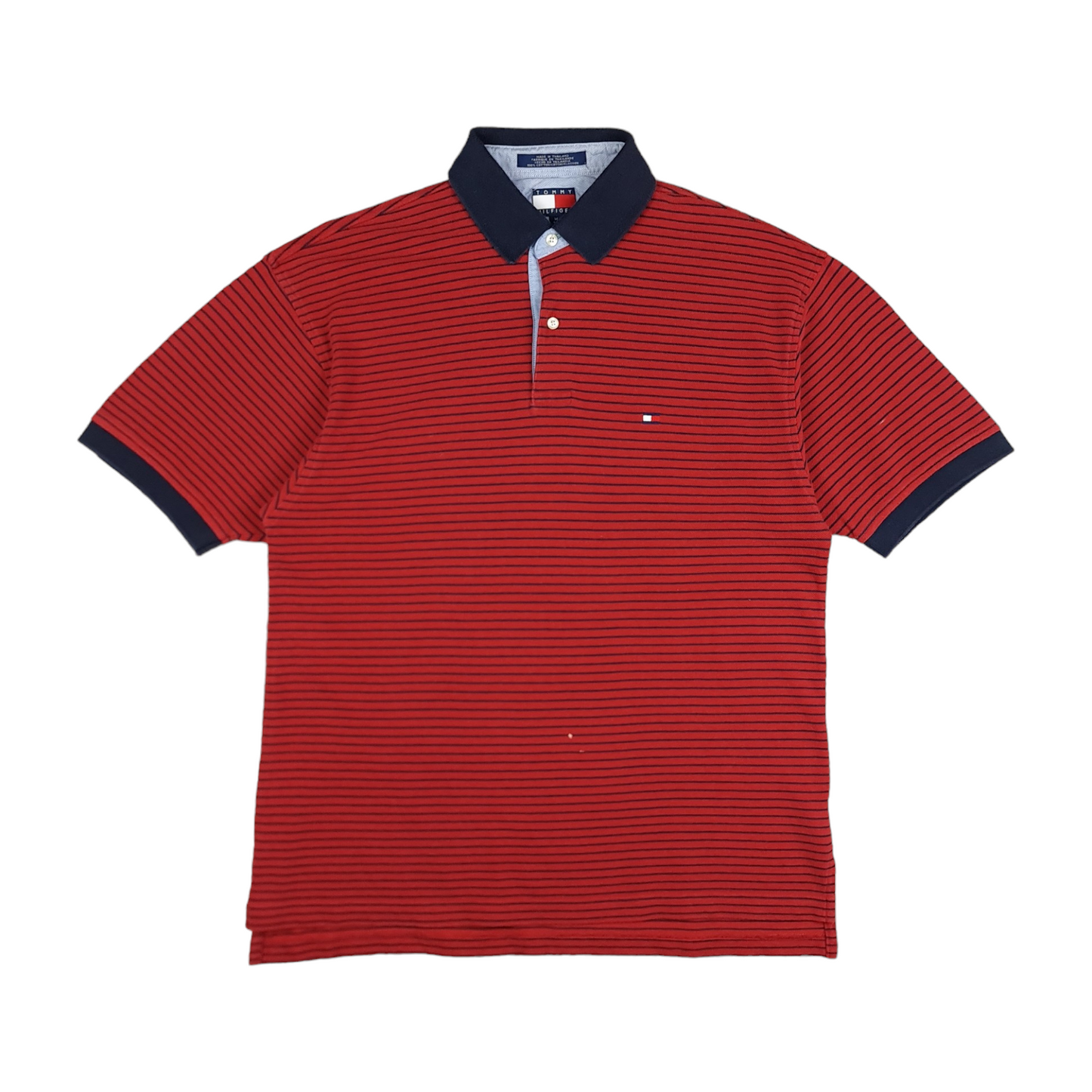 Vintage Tommy Hilfiger Striped Polo Shirt - M