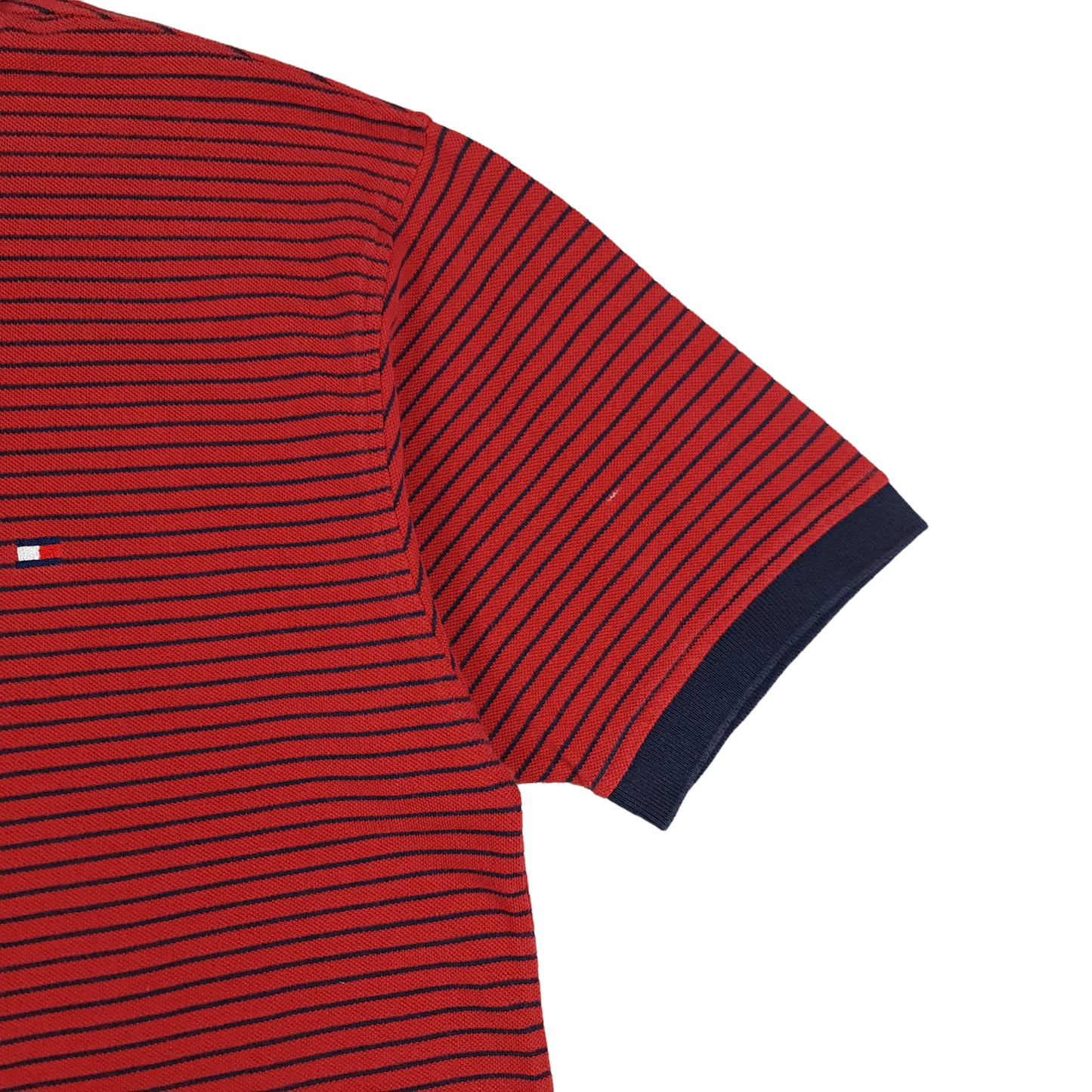 Vintage Tommy Hilfiger Striped Polo Shirt - M