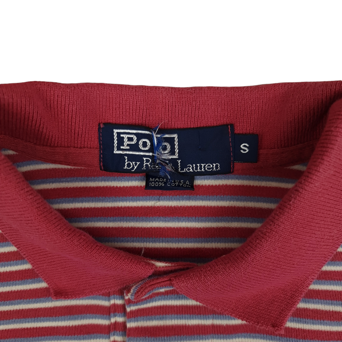 Vintage Ralph Lauren Striped Polo Shirt - S