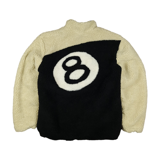Stussy 8 Ball Reversible Fleece Jacket - L