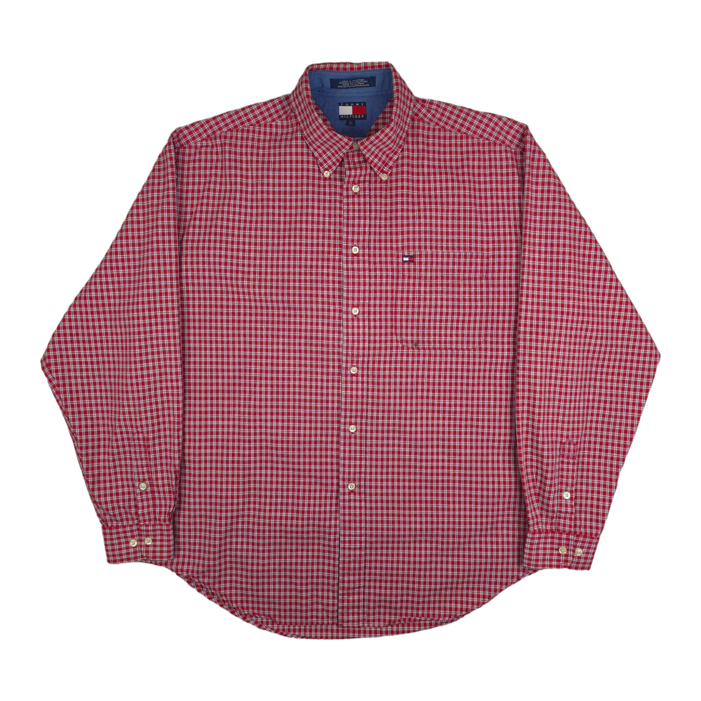 Vintage Tommy Hilfiger Check Button Up Shirt - XL