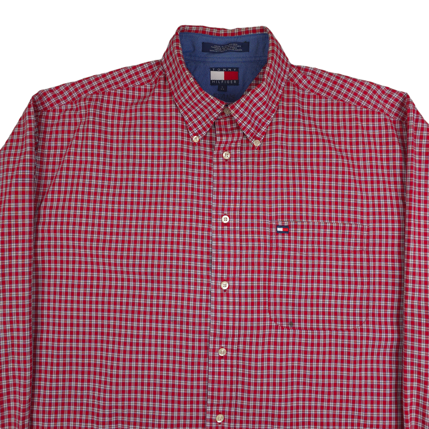 Vintage Tommy Hilfiger Check Button Up Shirt - XL