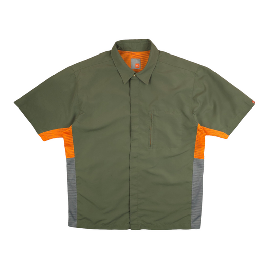 Vintage Y2K Quiksilver Short Sleeve Snap Shirt - L