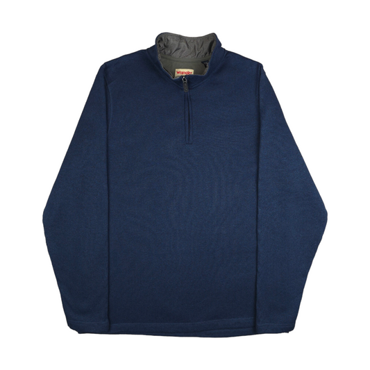 Vintage Wrangler 1/4 Zip Fleece Jumper - L