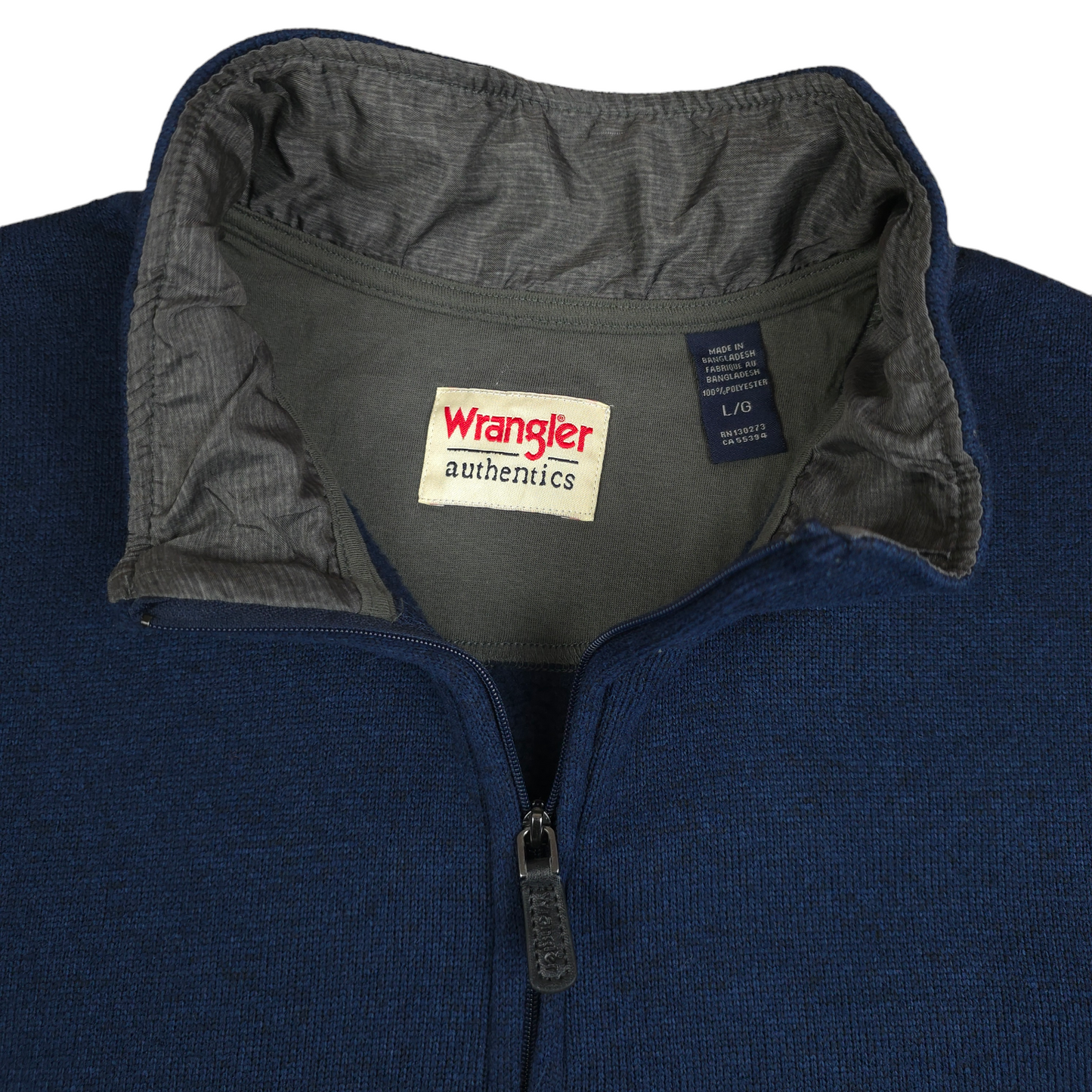 Vintage Wrangler 1/4 Zip Fleece Jumper - L