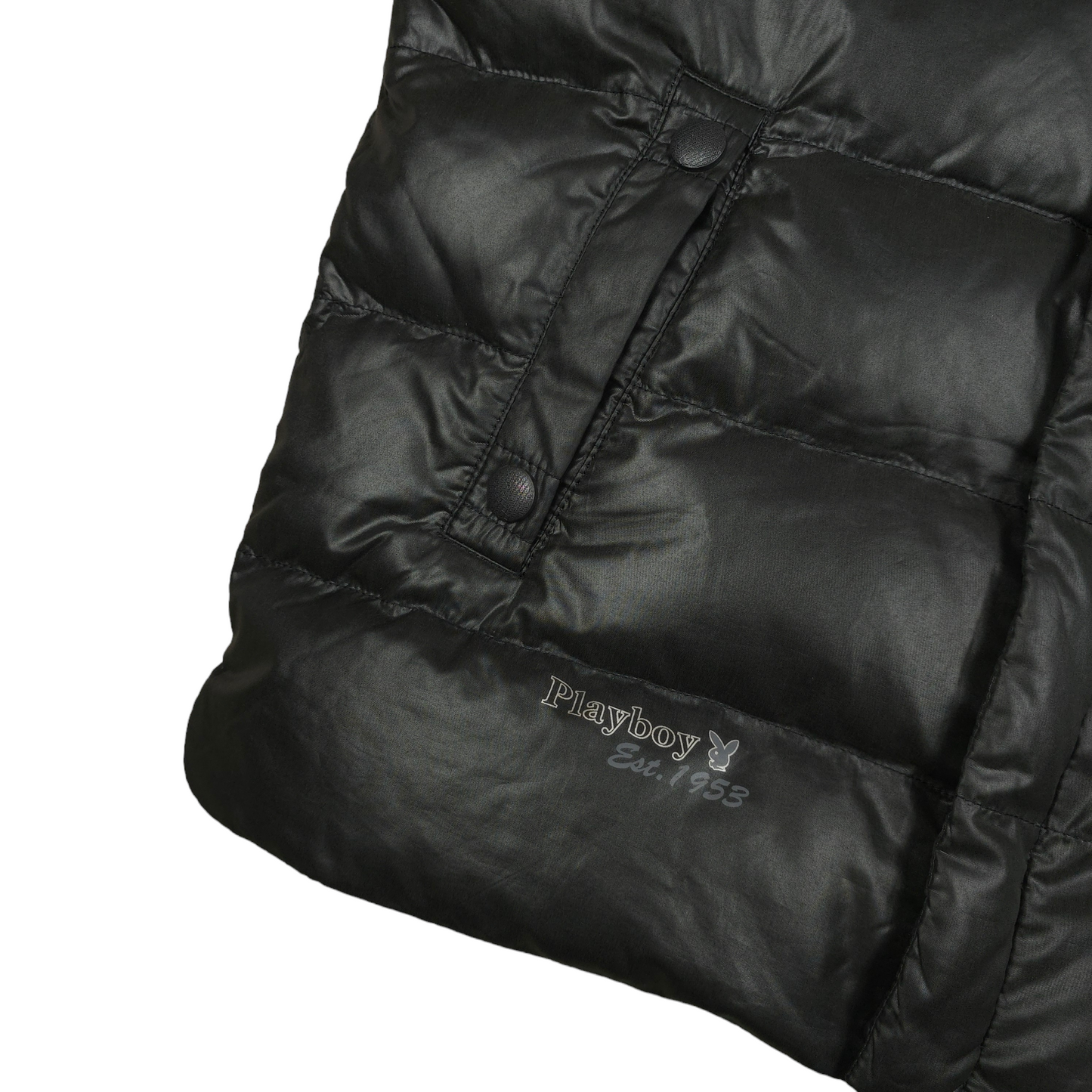 Vintage Y2K Playboy Puffer Vest Gilet - L
