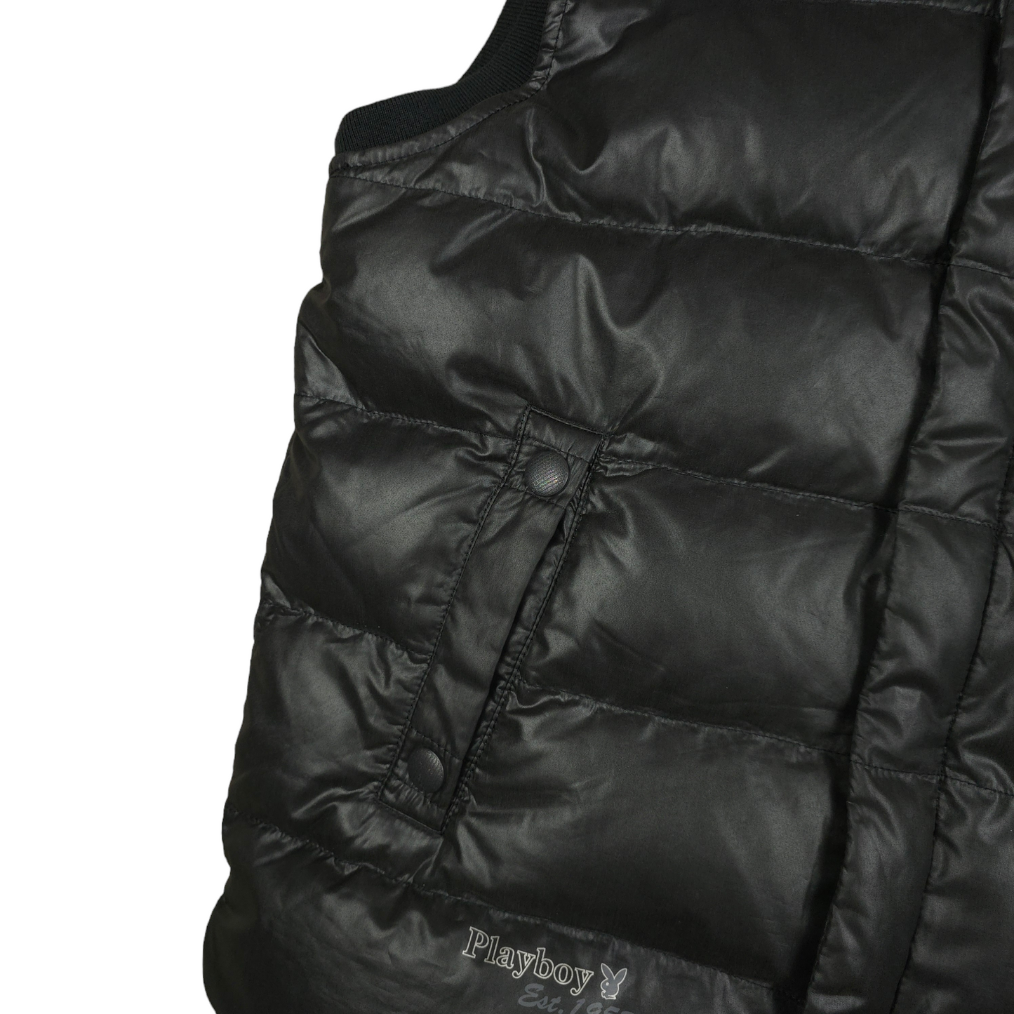 Vintage Y2K Playboy Puffer Vest Gilet - L