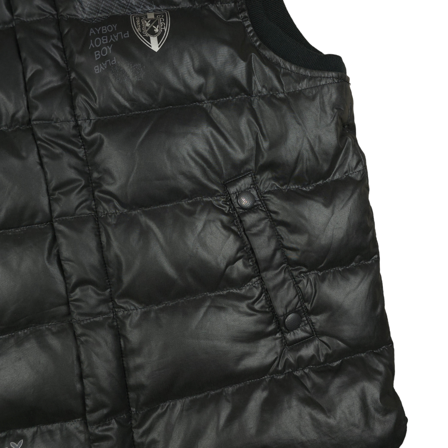 Vintage Y2K Playboy Puffer Vest Gilet - L