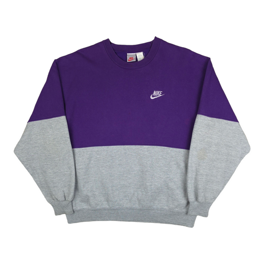 Vintage 80's Nike Two-Tone Sweatshirt - L