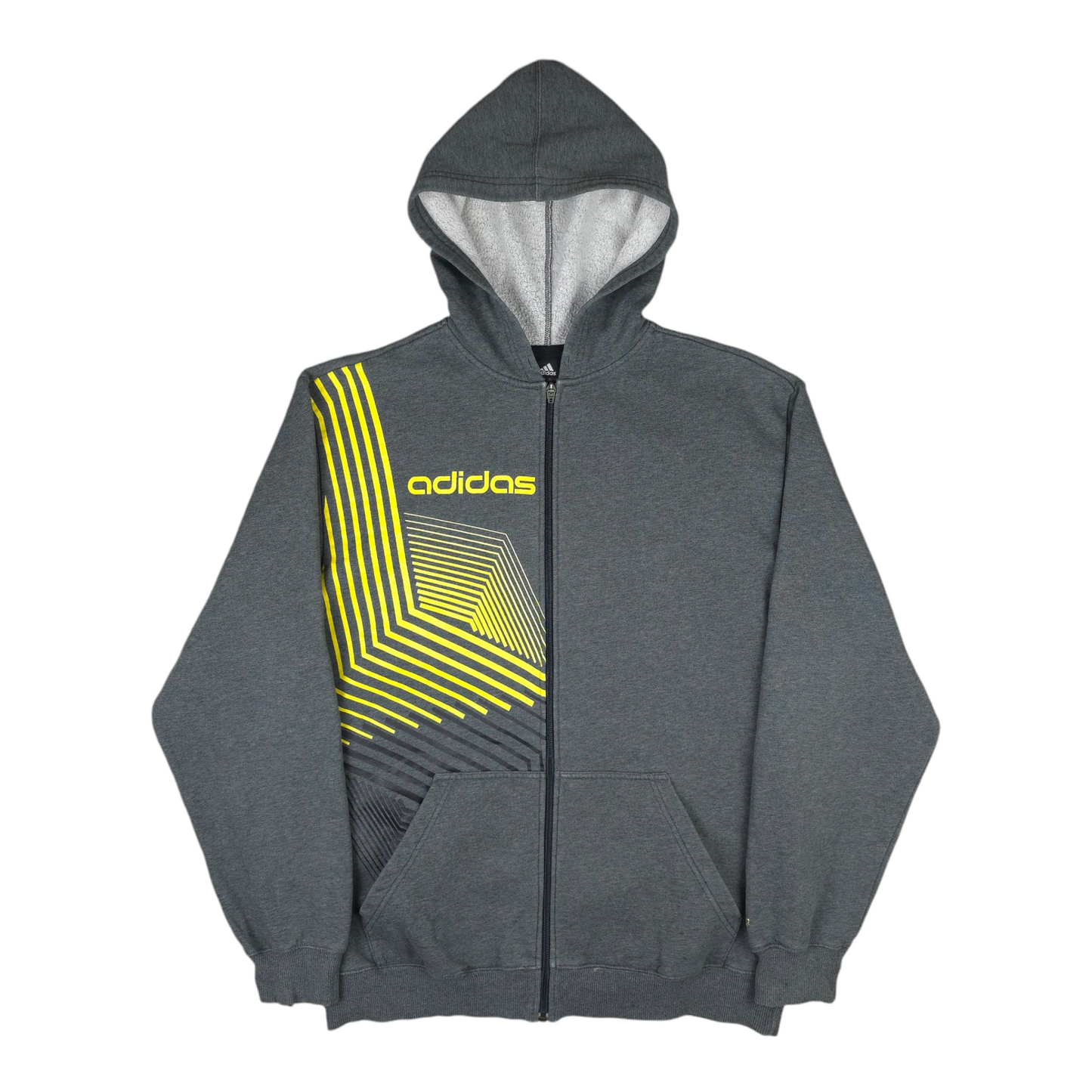 Y2K Adidas Full Zip Hoodie - L