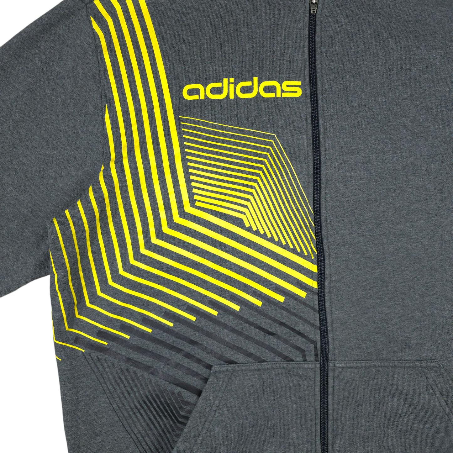 Y2K Adidas Full Zip Hoodie - L