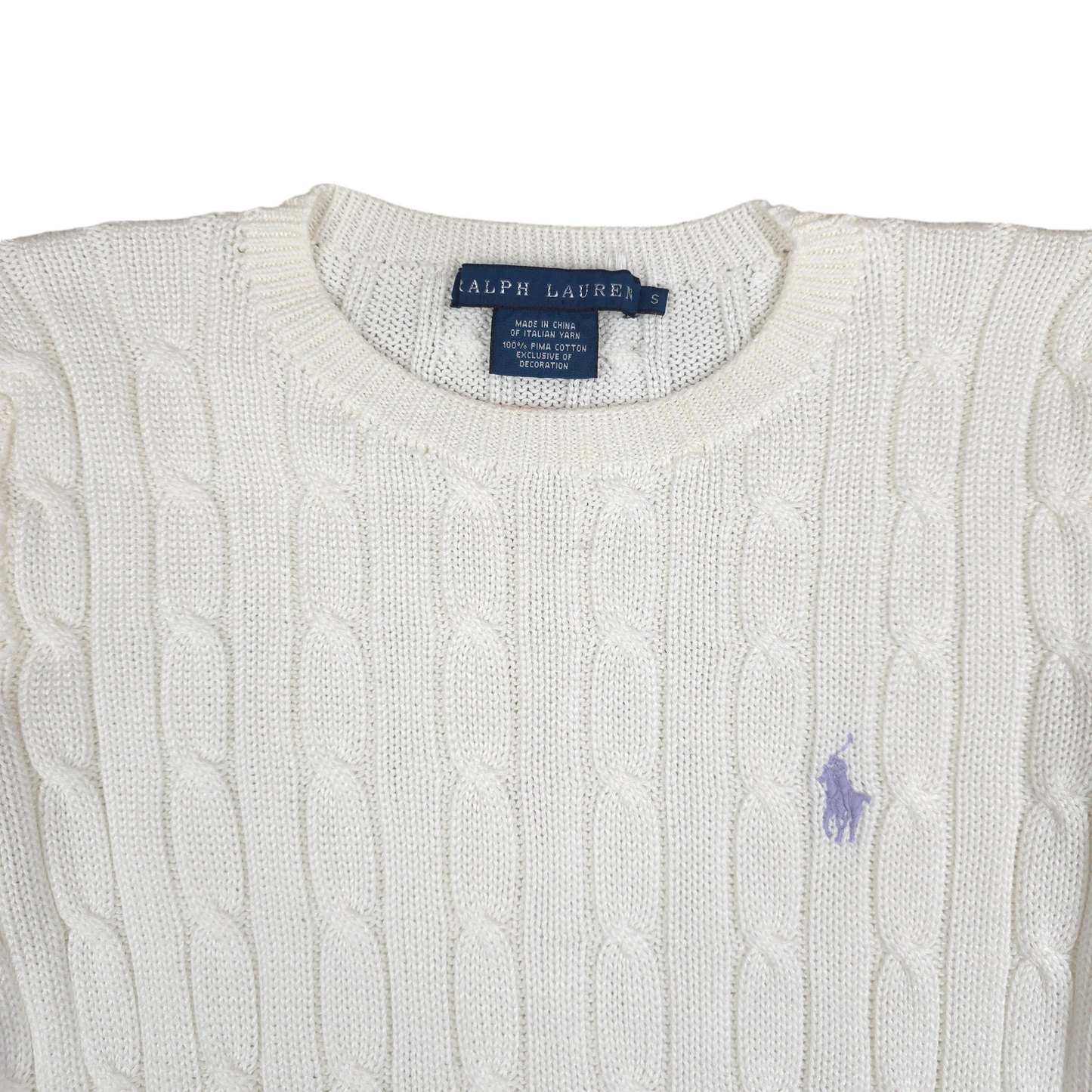 Vintage Ralph Lauren Cable Knit Sweater - WMNS S