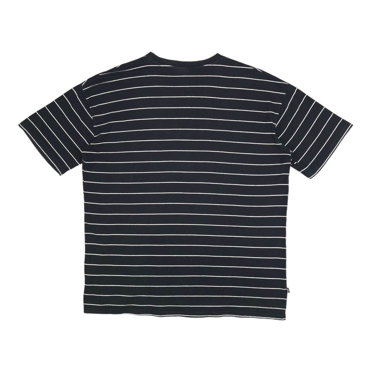 Stussy Box Logo Striped Tee - L