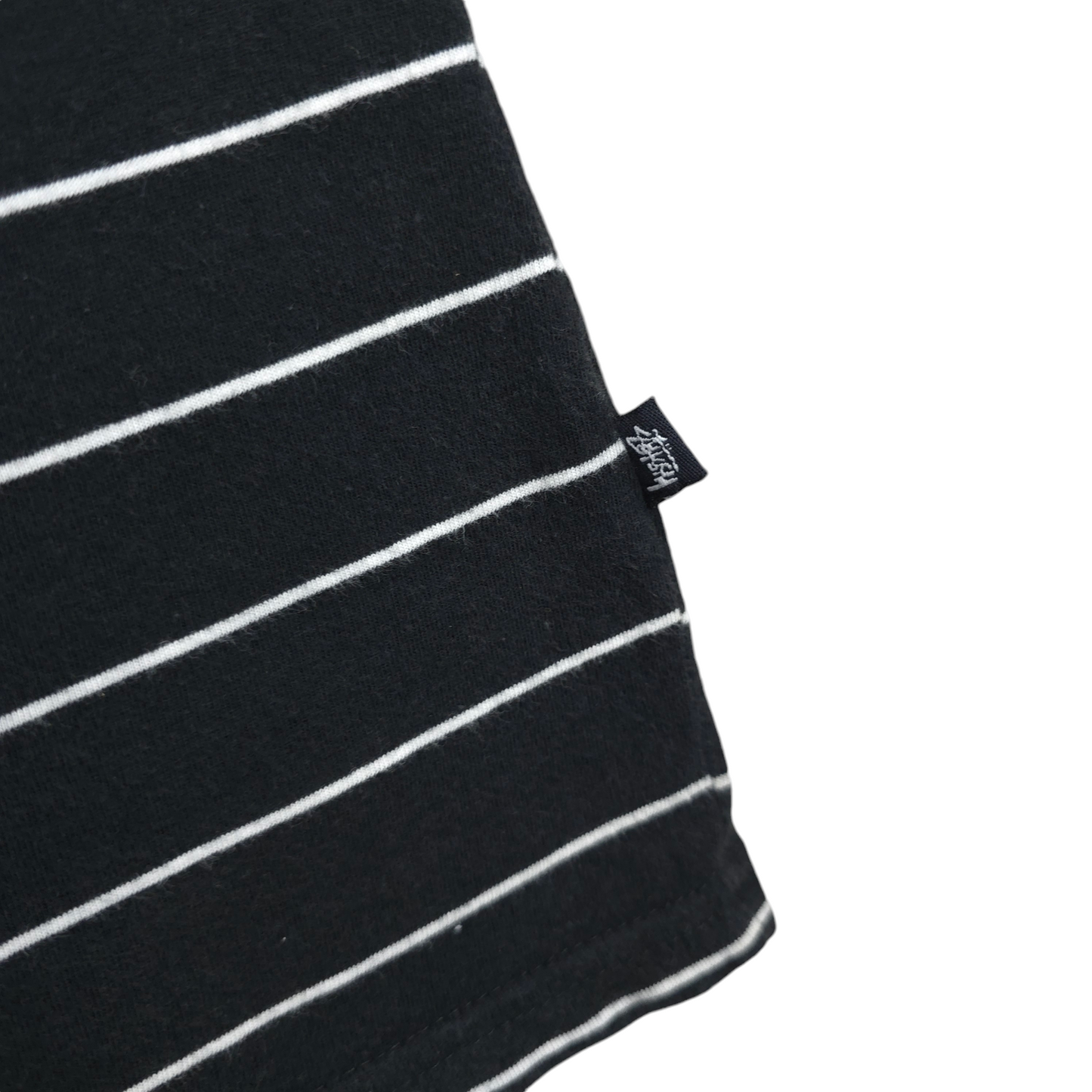 Stussy Box Logo Striped Tee - L