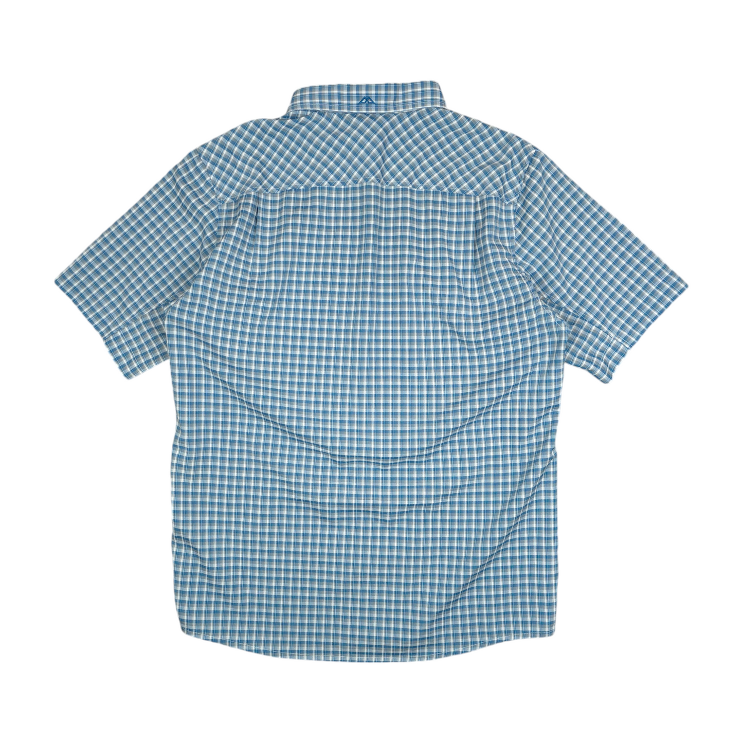 Kathmandu Lightweight Check Short Sleeve Button Up Shirt - L