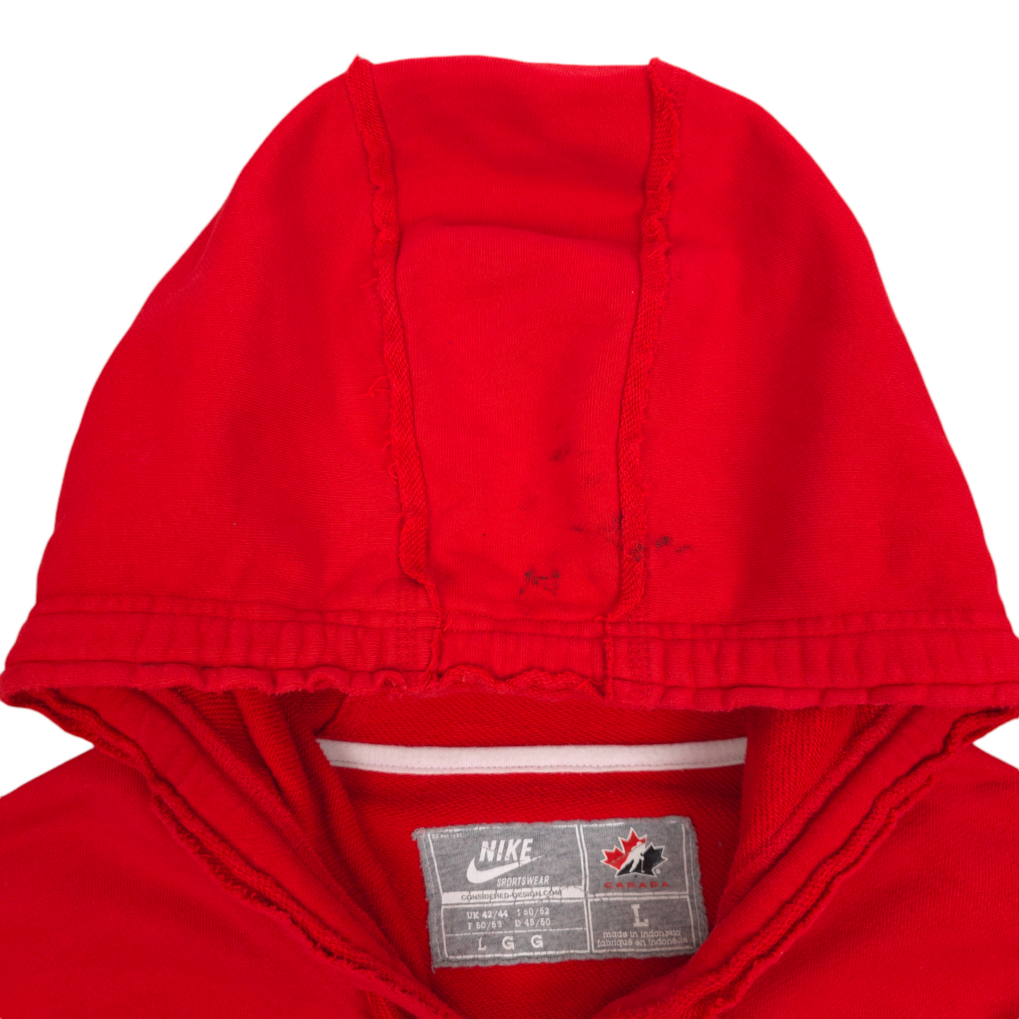 Vintage Nike Team Canada Full Zip Hoodie - L