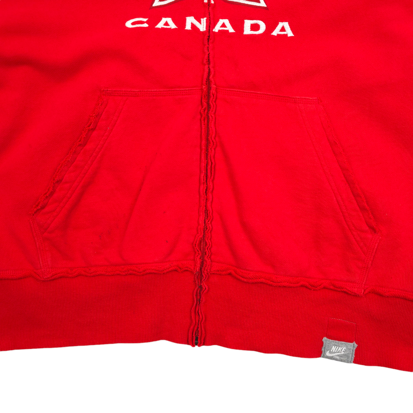 Vintage Nike Team Canada Full Zip Hoodie - L