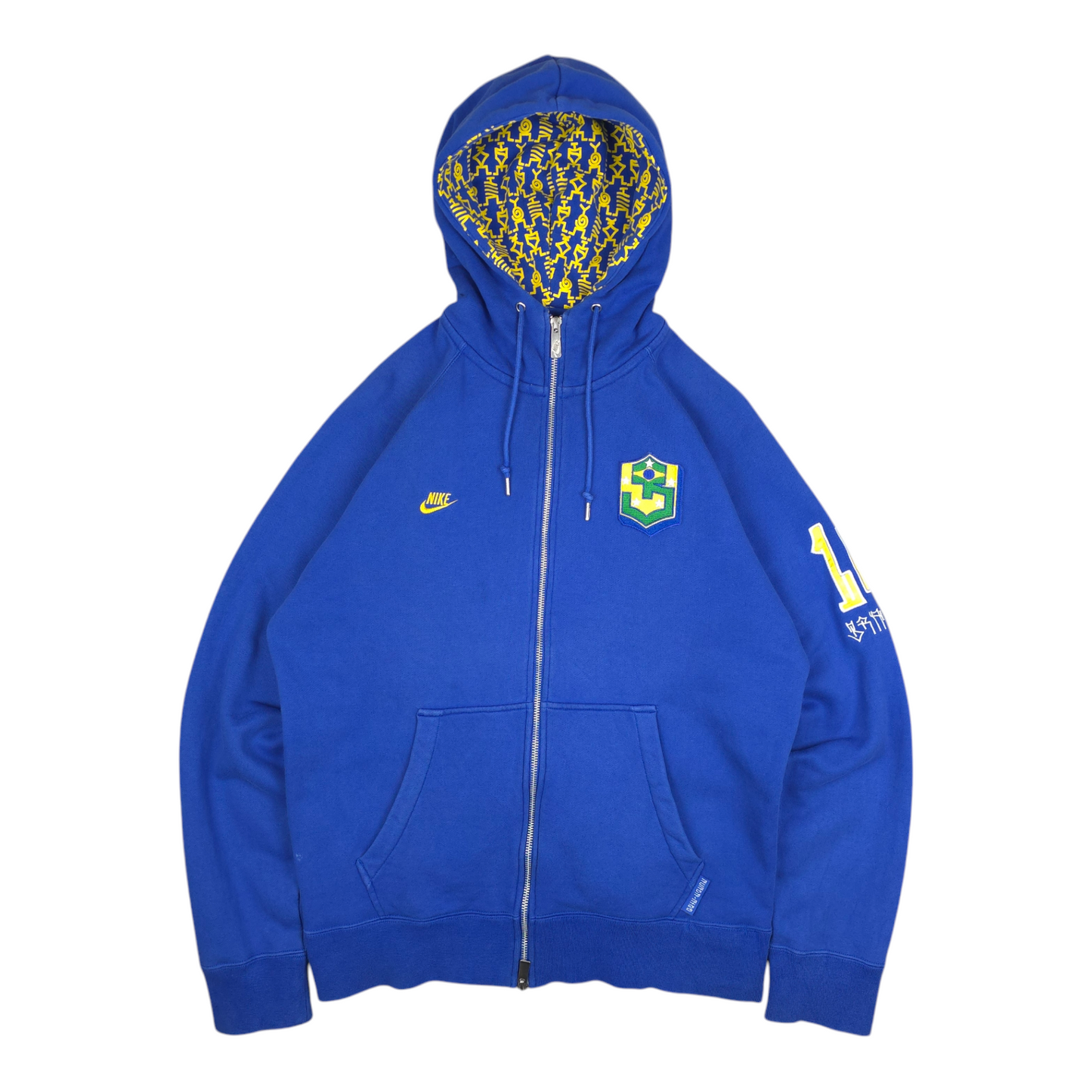 Vintage Nike Brazil Full Zip Hoodie - L