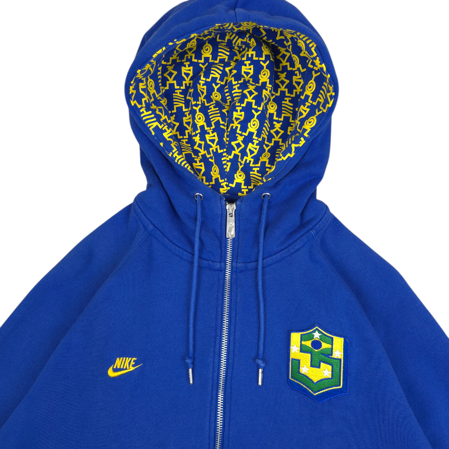 Vintage Nike Brazil Full Zip Hoodie - L