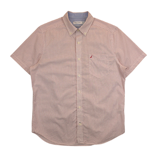 Nautica Check Button Up Shirt - M
