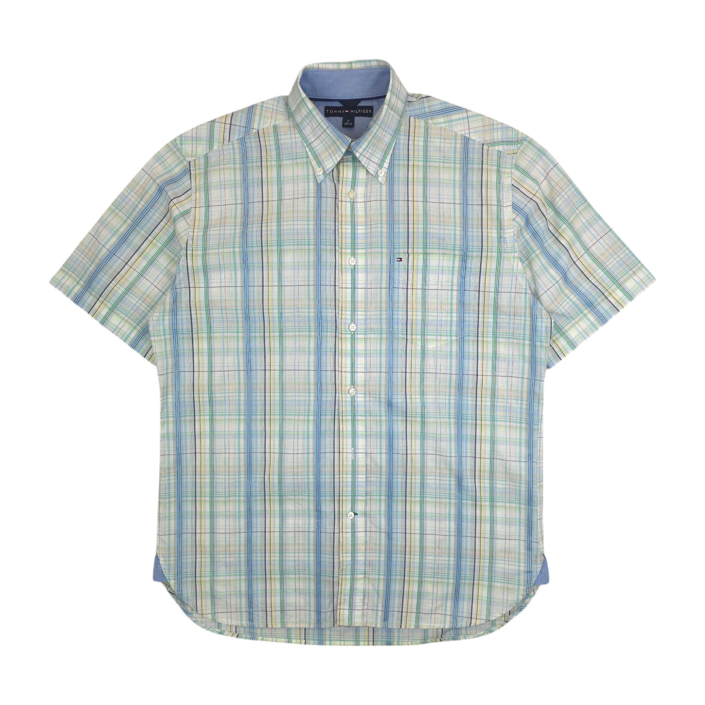 Y2K Tommy Hilfiger Plaid Button Up Shirt - L