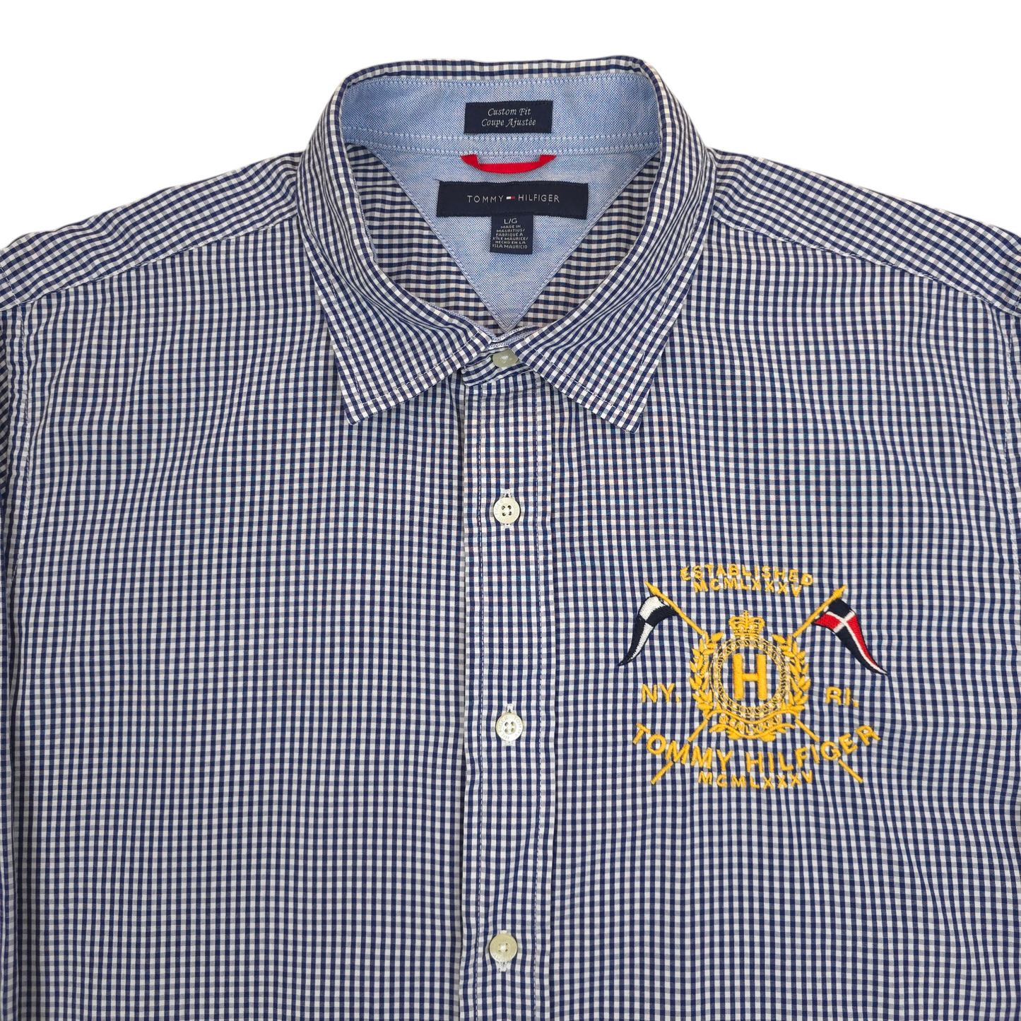 Tommy Hilfiger Check Button Up Shirt - L