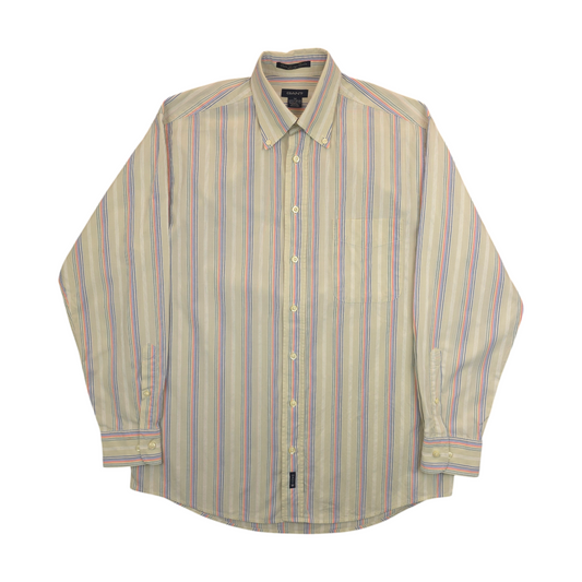 Vintage Gant Striped Button Up Shirt - L