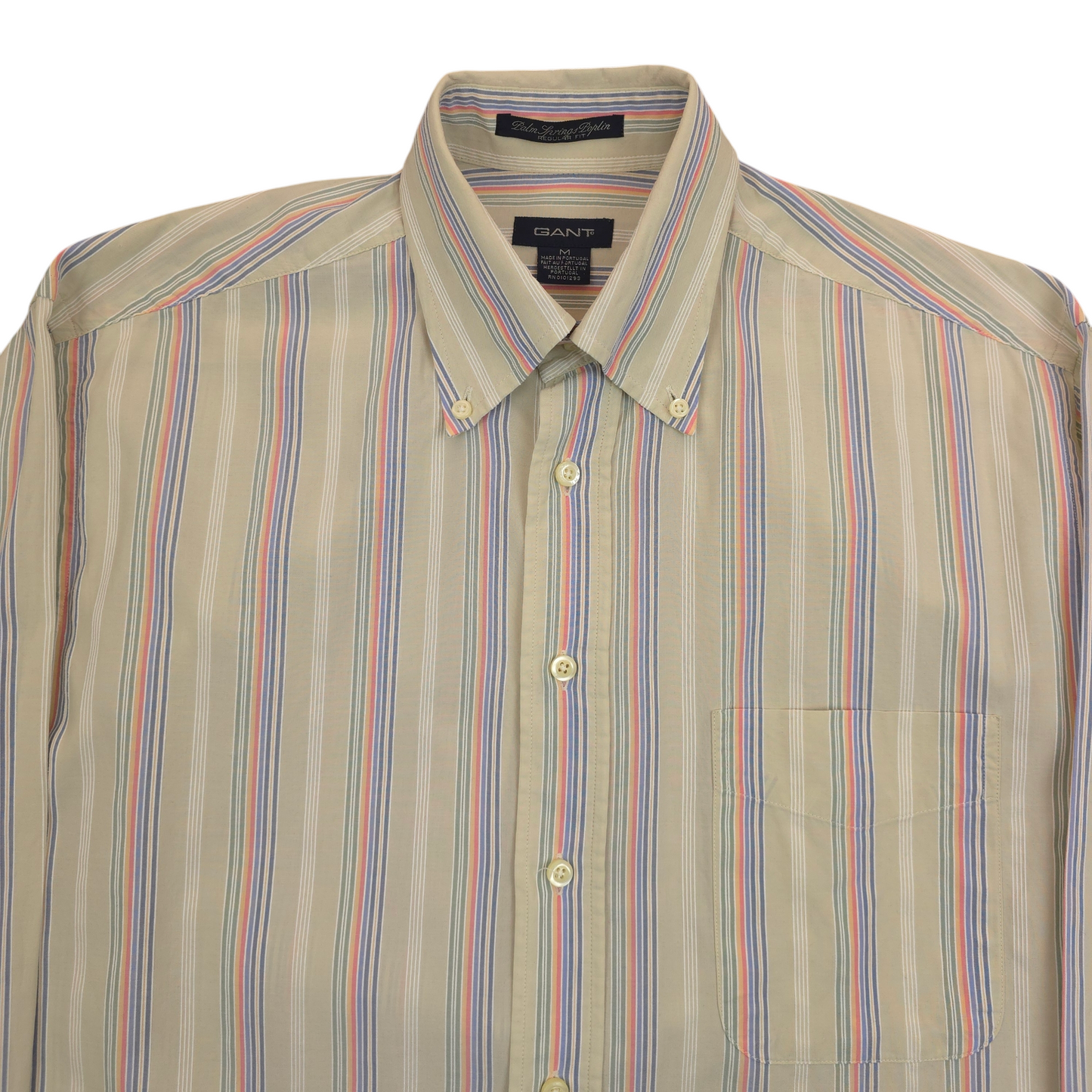Vintage Gant Striped Button Up Shirt - L
